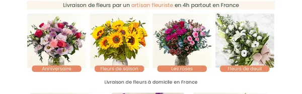Page d'accueil du site 123fleurs